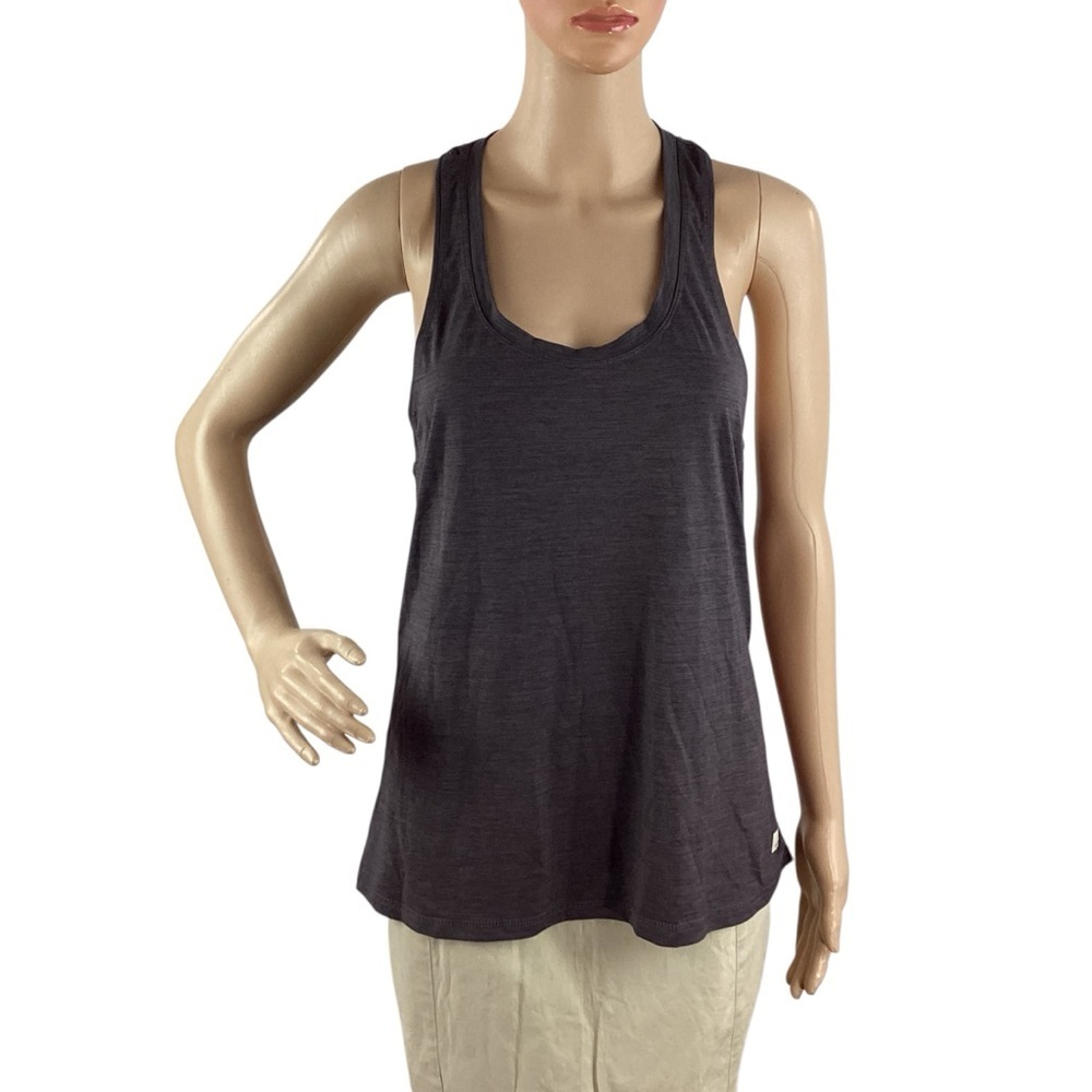Vuori Lux Performance Tank Charcoal Racerback Athletic Yoga Size S